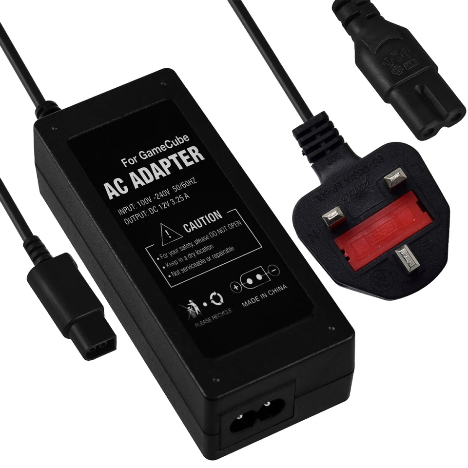Spojené napájacie napájacie napájanie pre nabíjačku konzoly pre videohry GameCube pre adaptér NGC AC 100-240V