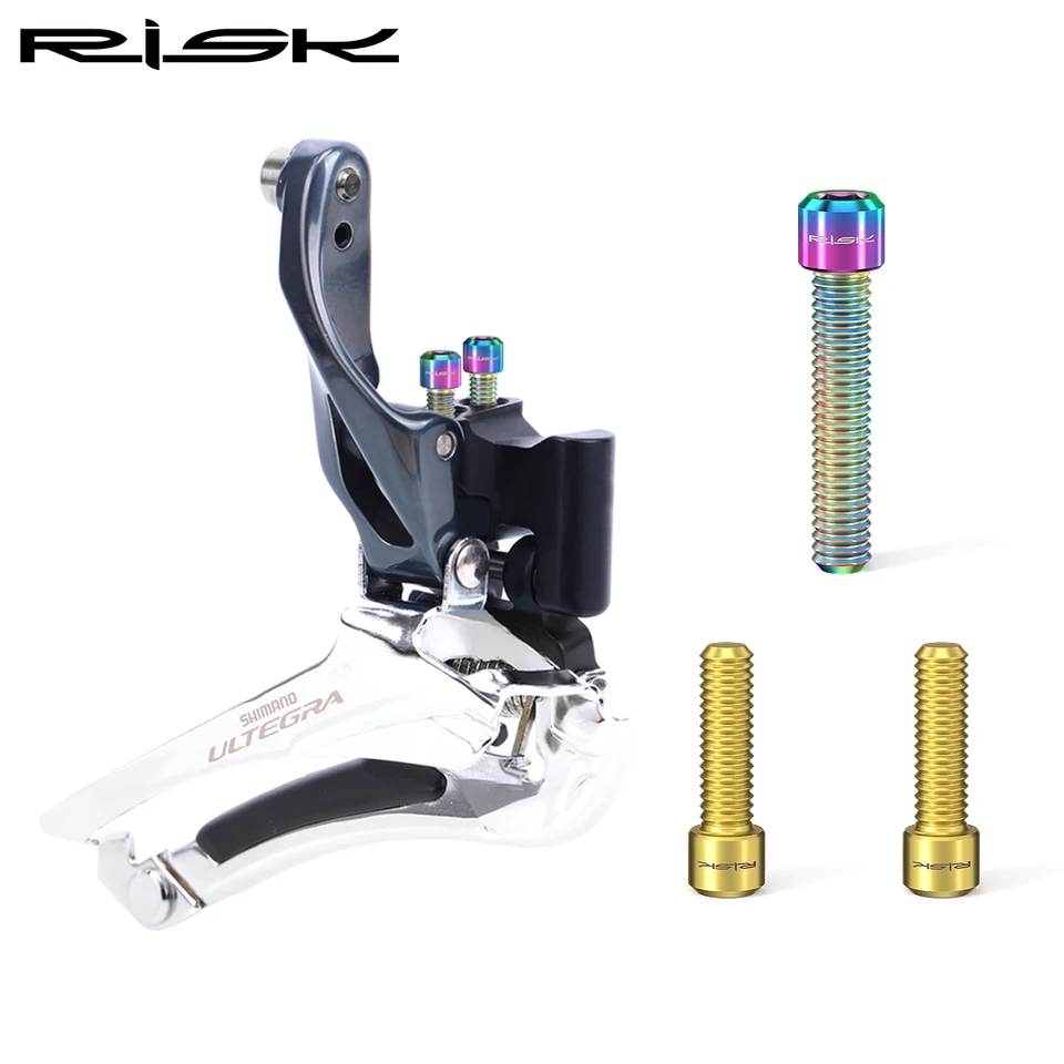 Spojené skrutky na zadné zadné prehadzovacie bicykle, skrutky na posun bicyklov, napínacie skrutky pre Shimano XT SRAM, M4x13,5/20 mm titániové skrutky