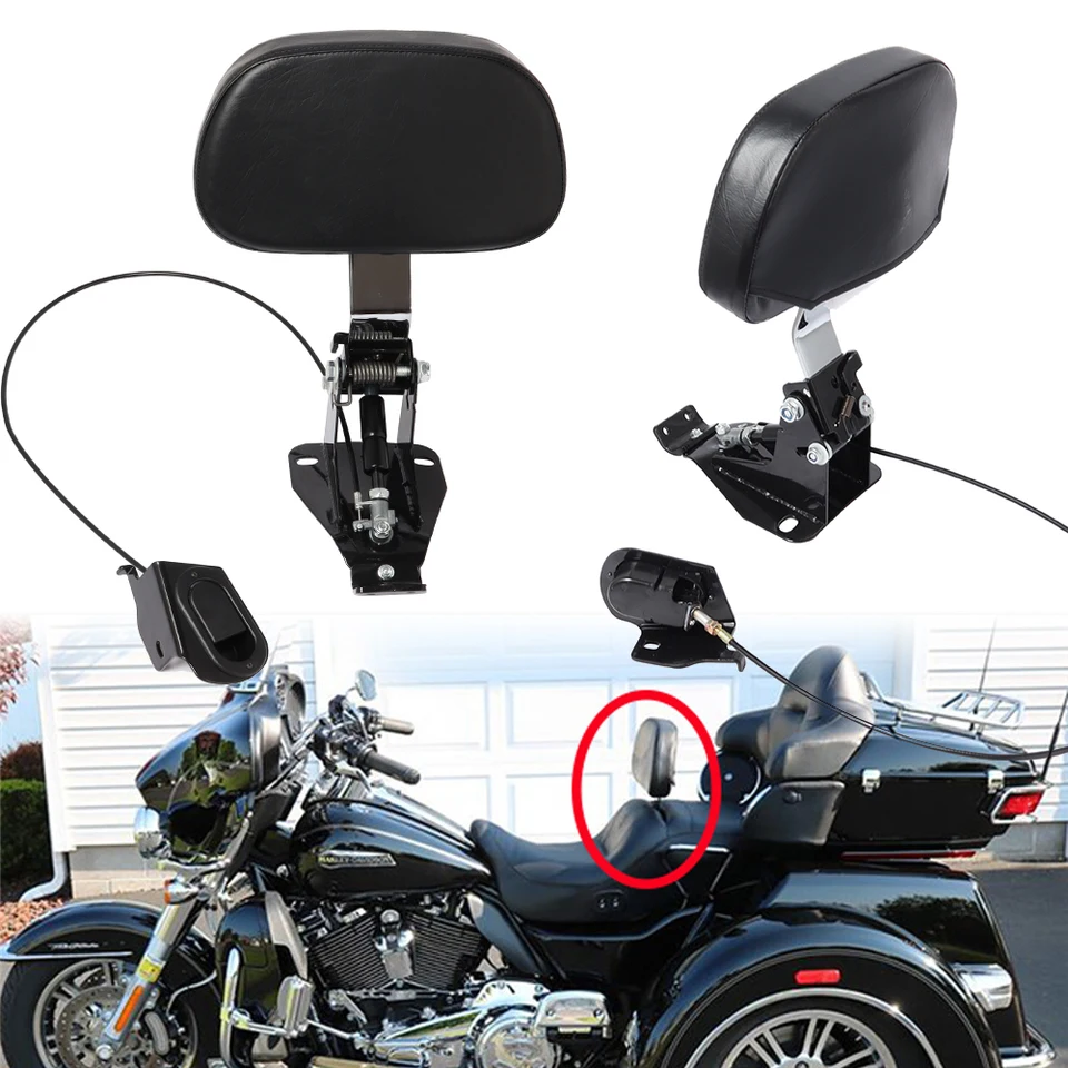 Spojka jazdca vodiča motocykla +nastaviteľná montážna súprava čiernych ramien pre Harley Touring Electra Glide Road King 2009-2020