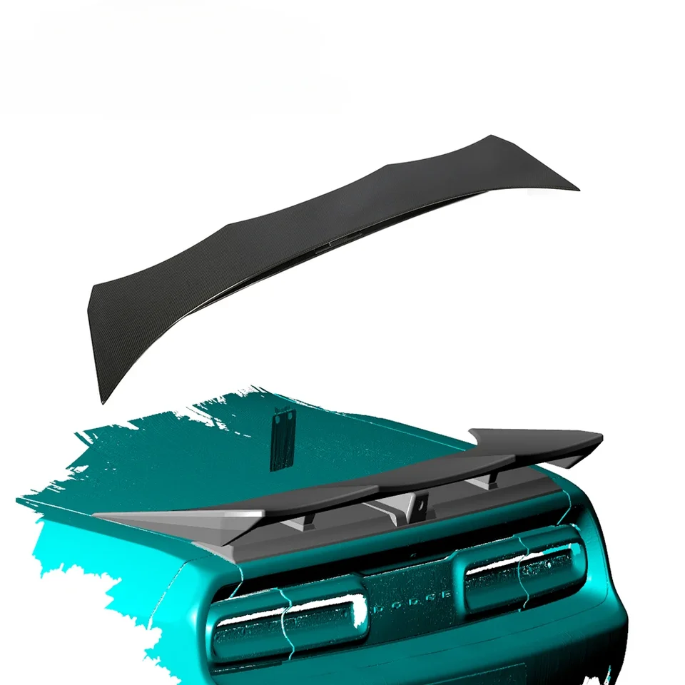 Spojler zadného kufra uhlíkových vlákien pre Dodge Challenger SRT Hellcat Coupe 2-Dvere 15-18