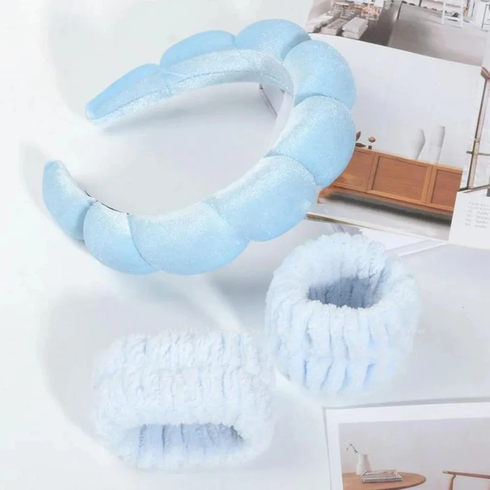 Sponge Braid Headband náramok s nastavením nekĺzavej voči na špongii pre dievčatá pre dievčatá študentov