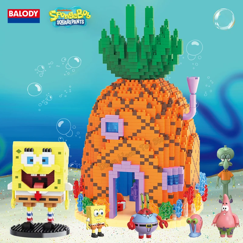 Spongebob ananásový dom Krusty Krab Restaurant Squidward Room Scce Scce