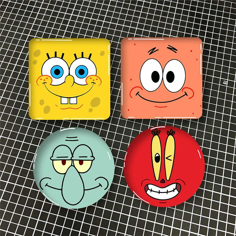 SpongeBob Squarepants Veľká hviezda Octopus brat Brat Crab Boss roztomilý karikatúra emodži krištáľový kvapkajúci lepidlá nálepky na autá