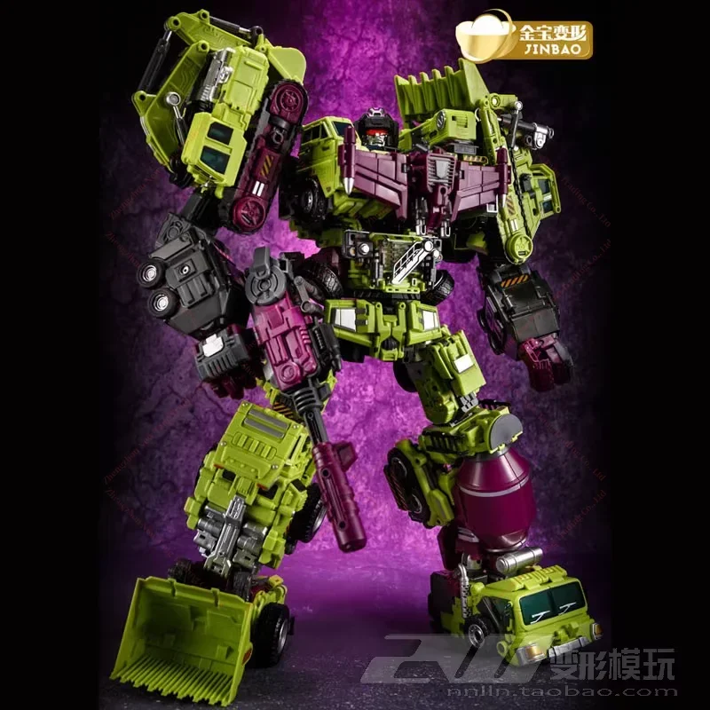 Spot Jinbao zdeformoval obrovskú verziu dali gt boha, ktorý vykopal tiger šesť v jednom mixéri Crane Tow Bucked Bucked Herble Deformation Toy