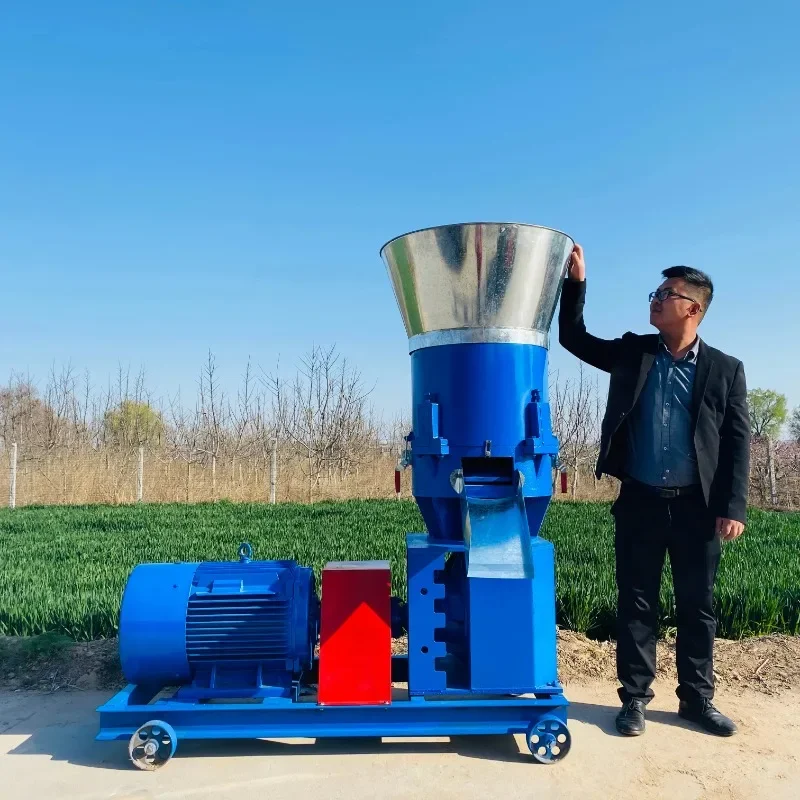 Spracovanie kŕmenia hovädzieho kŕmenia hydina Pelletizer Mini Feed Pellet Machine