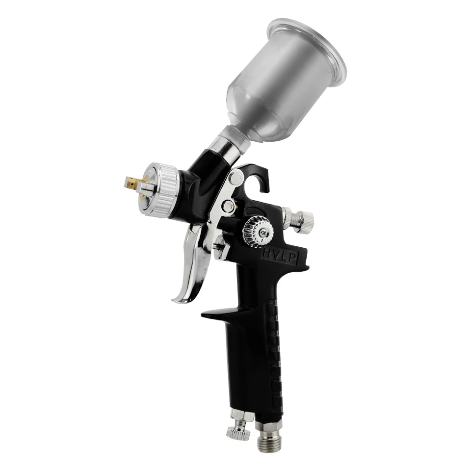 Spraná pištoľ HVLP Paint 0,8 mm/1,0 mm Airbrush Kit H2000 Touch-Up Gravity Feed Air-Brush Set Detail Car Painting Decording Spray