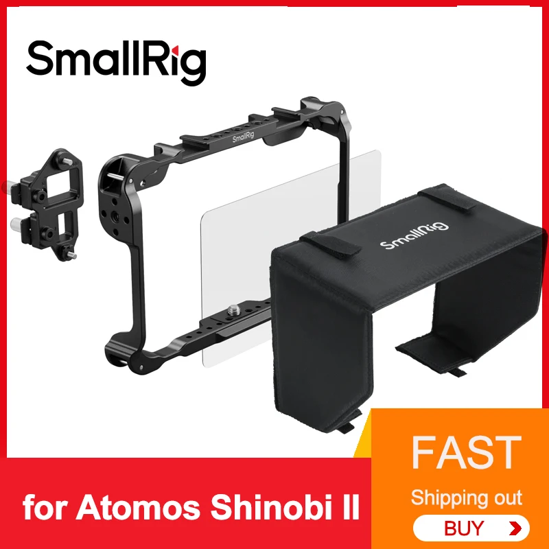 Spravodlivé klietky pre klietky Smallrig pre ľahkú ochranu Atomos Shinobi II pre Atomos Shinobi II vylepšené vonkajšie monitorovanie
