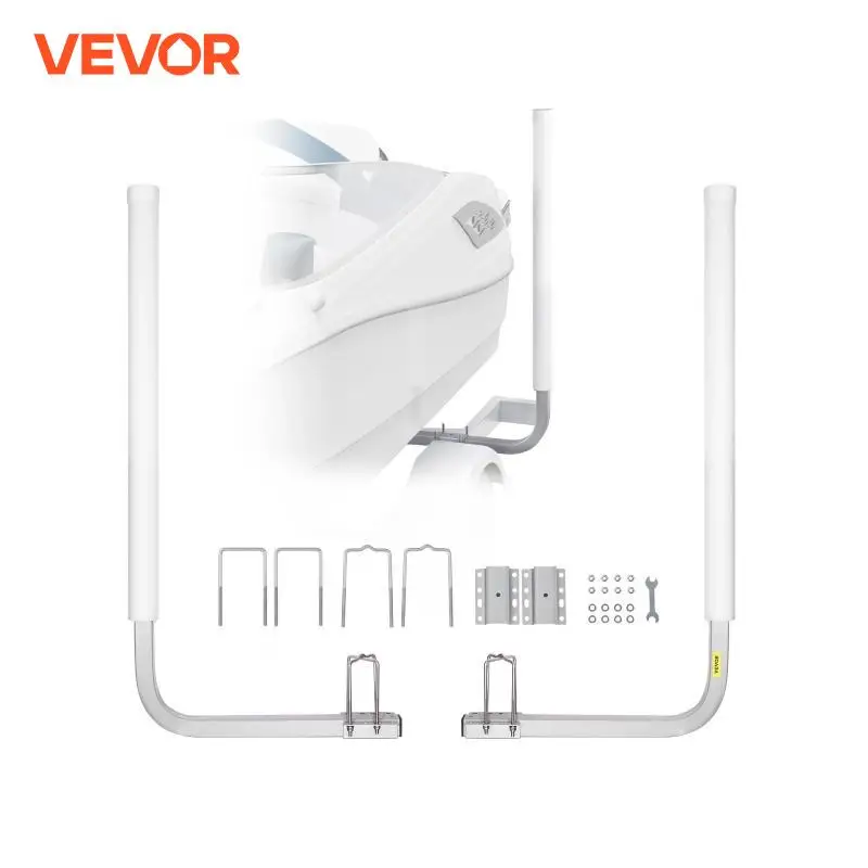 Sprievodca prívesom Vevor 43 ”Nastaviteľný dizajnový prívesový vodiaci stĺpy 2KS Rustproof Aduster Ocel Sprievodca prívesom s PVC rúrkami
