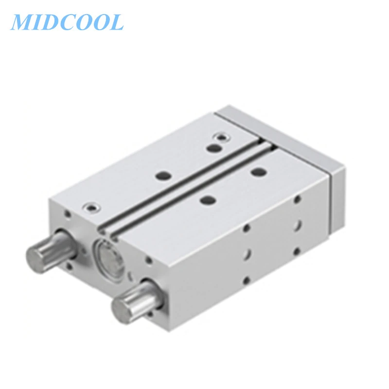 Sprievodca valcom DFM Series Pneumatický valec DFM-16 DFM-16-10/20/20/30/50/50/80/100/125/150/115/175/200-PA-GF