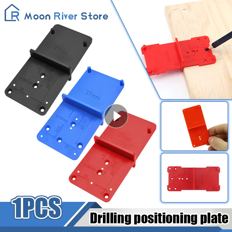 Sprievodca vŕtaním závesu 26 mm 35 mm inštalačná inštalácia Hing Jig Dvere Cabinet Závesný kĺbok Lokalita Lokalita dreva Woodworking Oznak Náradie