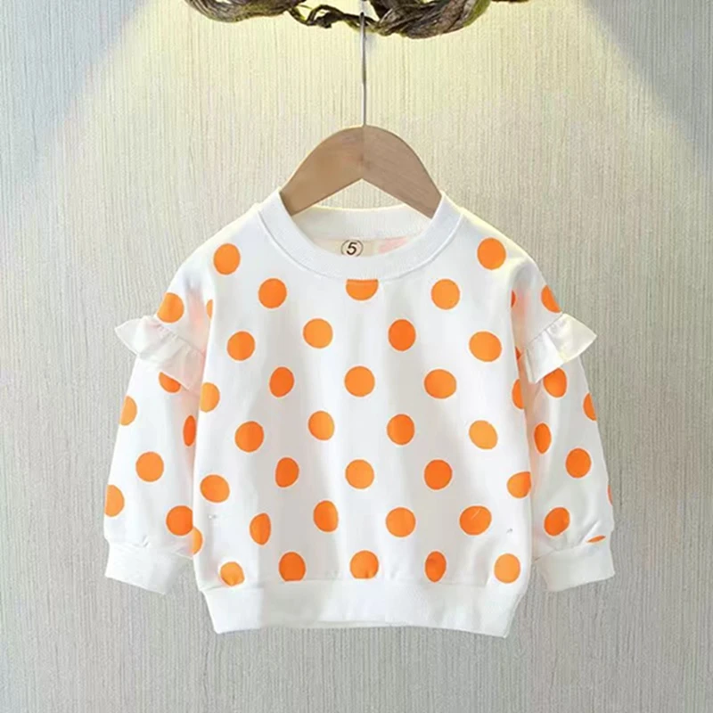 Spring Autumn Kids Mikiny s dlhým rukávom Dievčatá Dievčatá Príležitostné tričko Trén