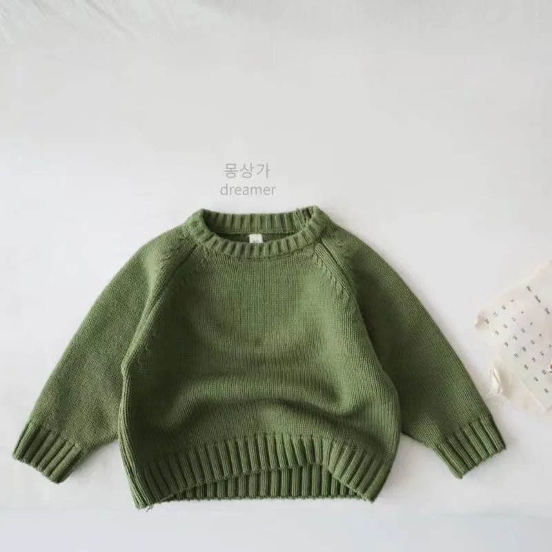 Spring Boys Pletená sveter Kids Cotton Clothes Battle Mardigan Girls Retro Rulovers s dlhým rukávom bunda voľné pletenie