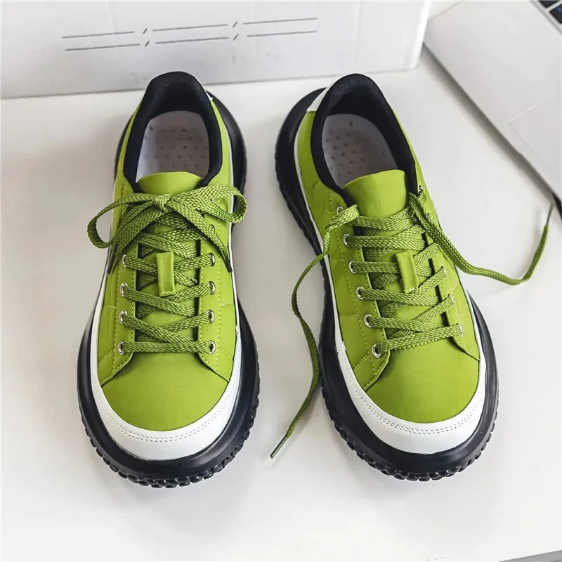 Spring Retro Canvas topánky Veľké topánky na špičke Pánske topánky Široké škaredé roztomilé topánky Pohodlné nekĺzavé nosenie odolné voči módnym teniskám