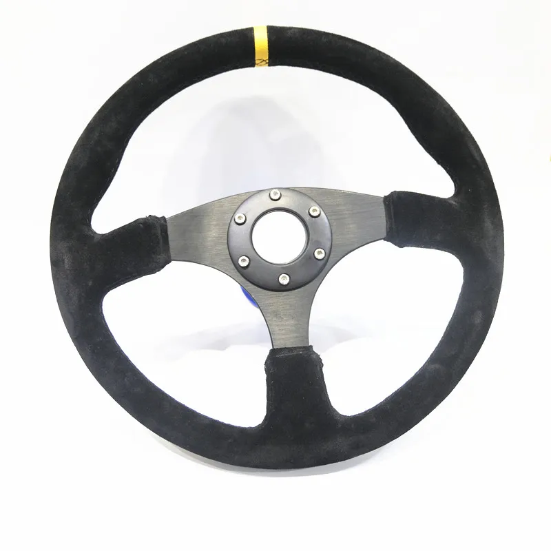 Spsld restujúci preteky 14 palcov 350 mm plochý drift volant / semišový volant