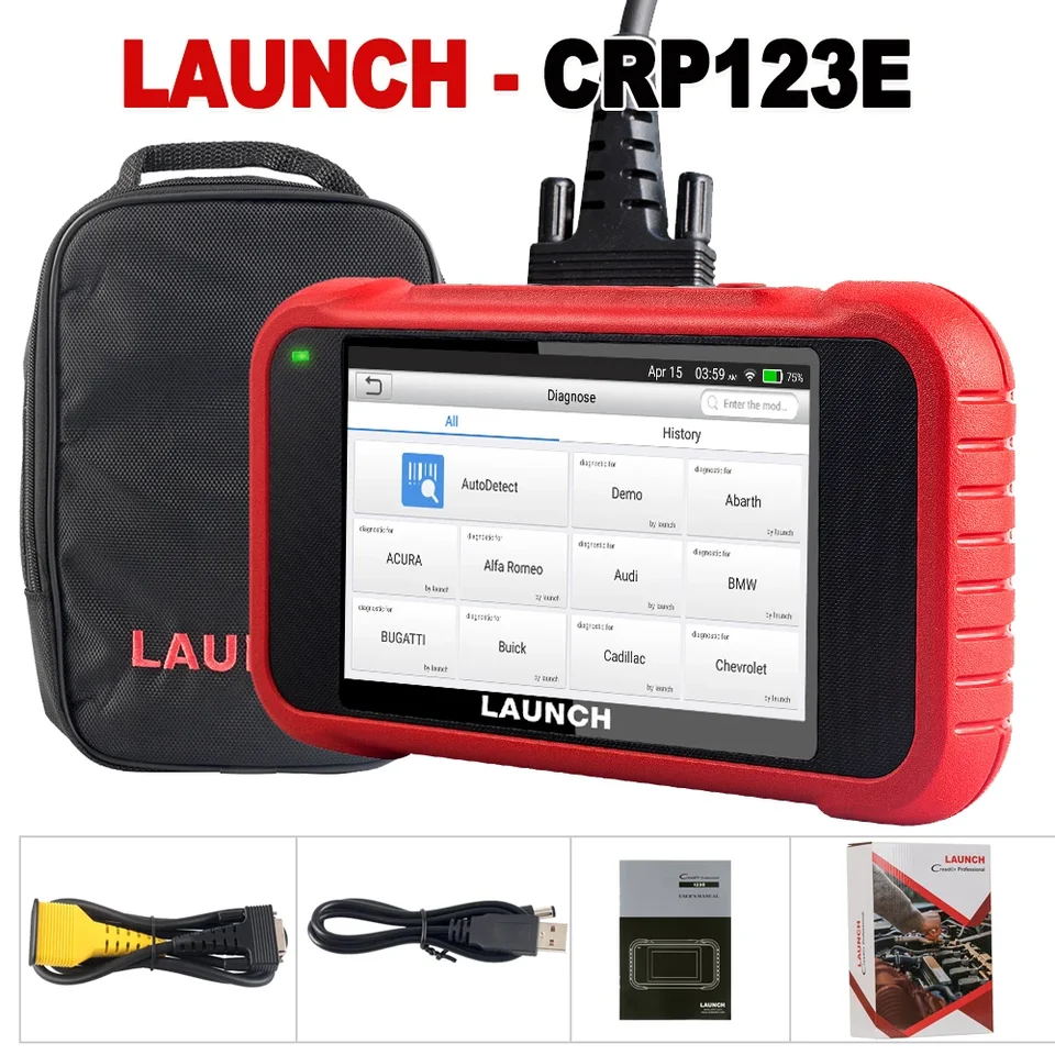 Spustenie CRP123E CRP123EV2.0 OBD2 ENG ABS SRS Prenos OBDII Čítanie kódu CRP 123E Diagnostický nástroj Android CRP123 Android CRP123