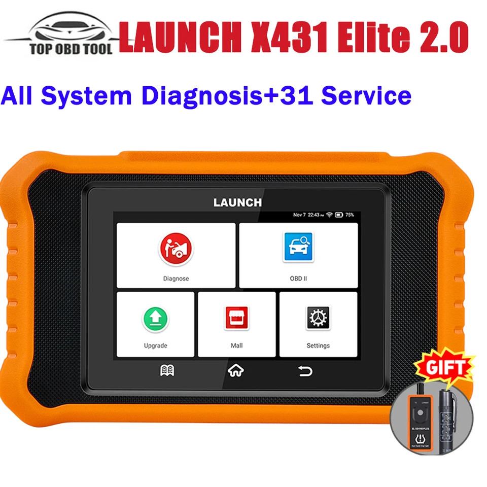 Spustenie X431 Elite 2.0 EliteV2.0 CHARAT DIAGNOSTICKÉ SYSTÉMY Diagnostické nástroje OBD2 SKENER ECU CODING 31+ SLUŽBA PRE BMW pre Benz pre Audi