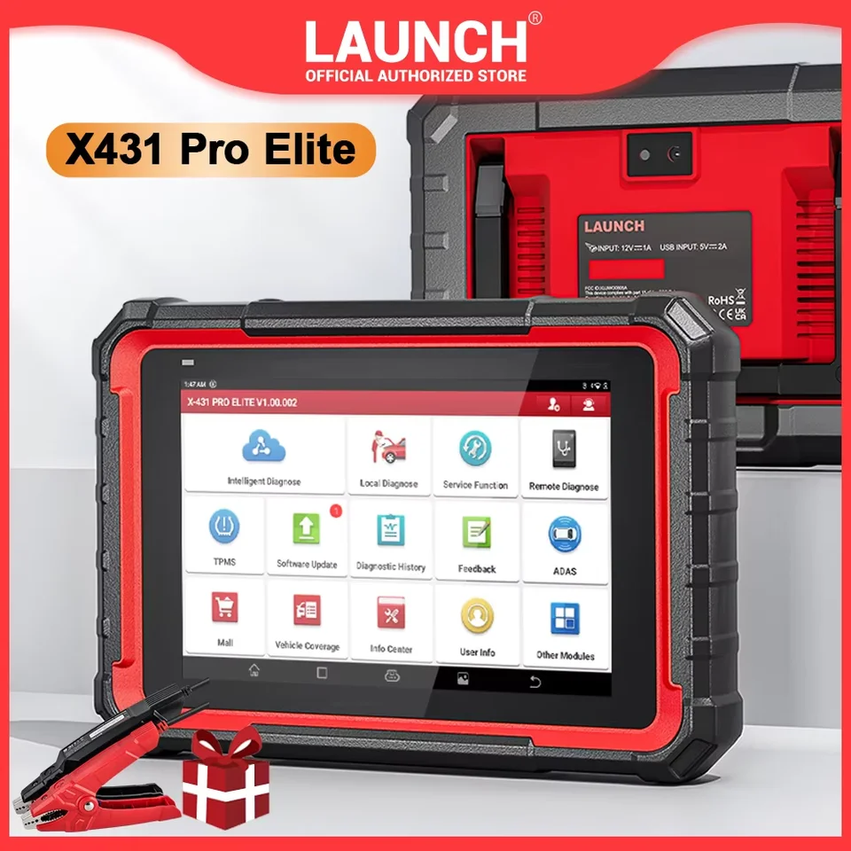 Spustenie X431 Pro Elite OBD2 Scan Tool 37+ Services, Kódovanie ECU, úplný systém Diagnostický skener CANFD a DOIP Work BST360 XPROG3 TPMS