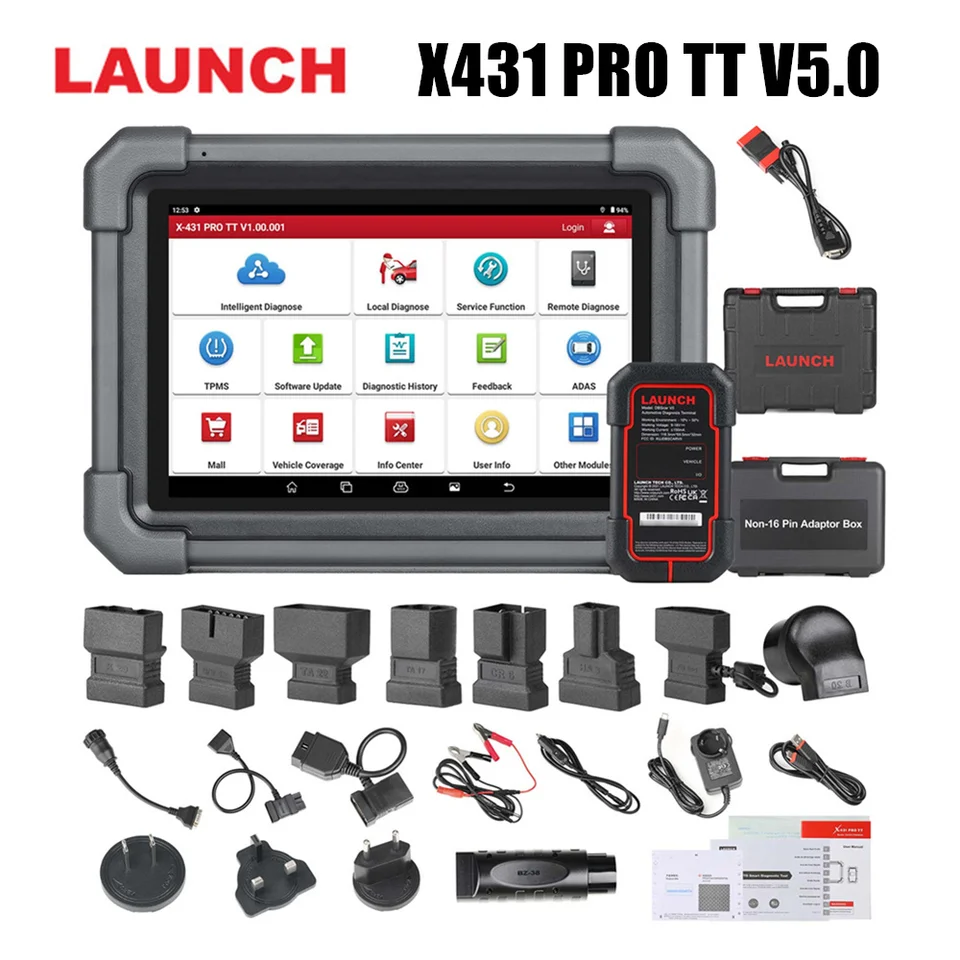Spustenie X431 Pro TT V5.0 Obojsmerný skenovací nástroj s novo vydaným konektorom DBSCAR VII 37+ Reset pre všetky autá ECU kódovanie