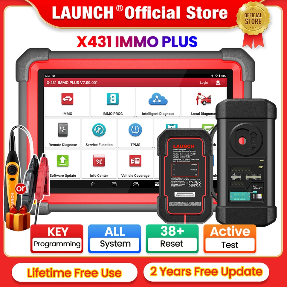 Spustite X431 IMMO Plus X-Prog 3 Kľúčový programátor CAR OBD2 Diagnostické nástroje IMMO ANTICET Programovanie 39 RESET PK IMMO ELITY SCAN