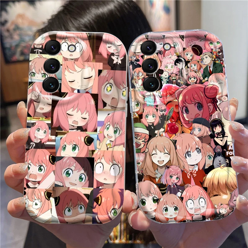 Spy X rodinná anime karikatúra Art pre Samsung S24 S23 S21 S20 Ultra Plus Fe A73 A72 A71 A51 A31 A05S A05 A04 5G Wave Oil Cover