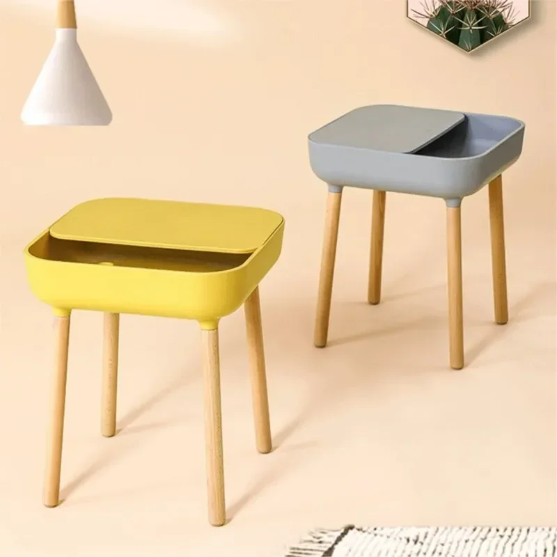 Spálňa nočný stolík minimalistická moderná spálňa Mini PP Plast skladovacia skrinka Multifunkčná skrinka na pohovku s malými jednotkami
