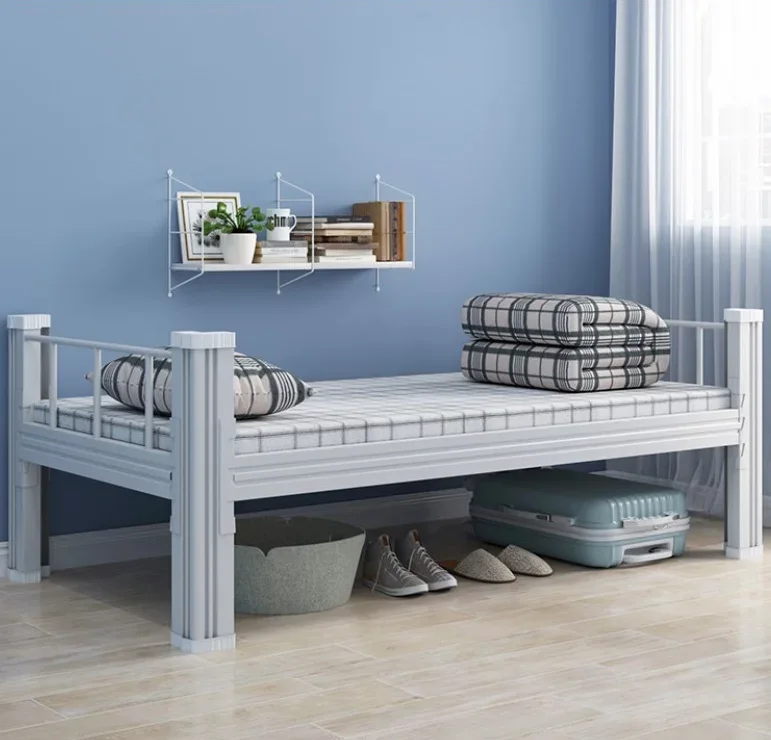 Spálňový nábytok ťažká služba železná internát Študentská posteľ single lôžko cama individual na predaj