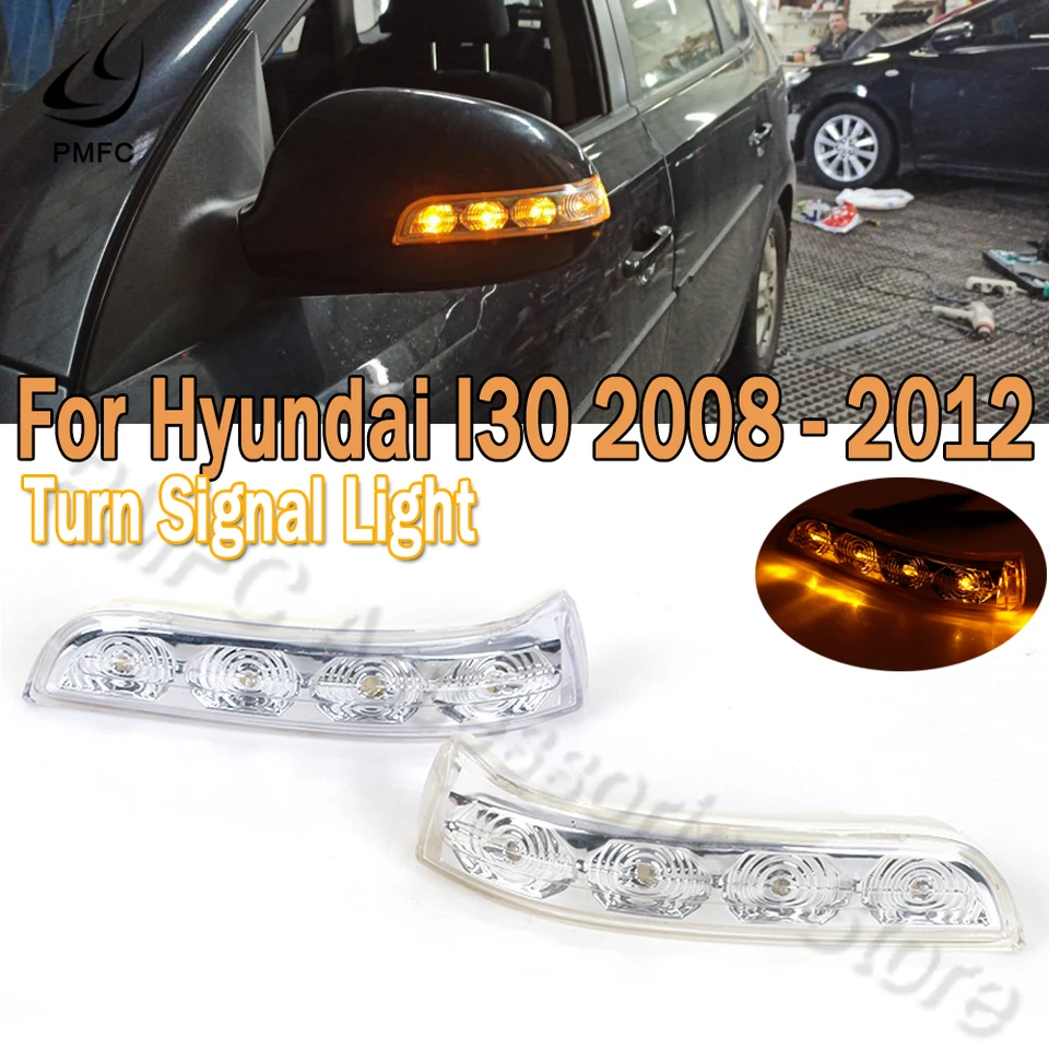 Spätné zrkadlo PMFC bočné spätné zrkadlo LED diódy LED signál Indikátor svetla BLINK LAMP pre HYUNDAI I30 2008 2009 2010 2012 2012 2012 87613 2L600