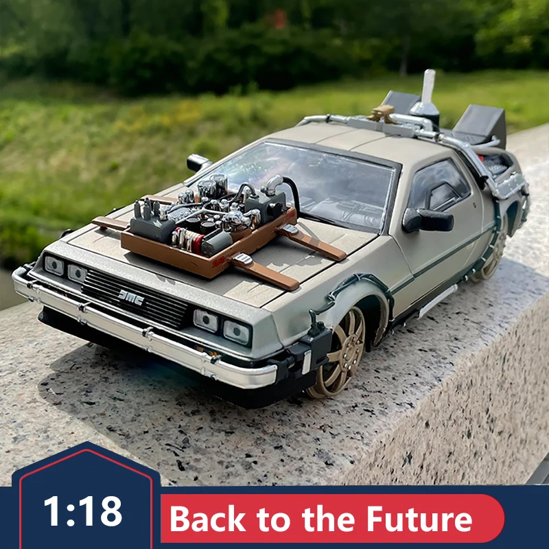 Späť na Budúce tretie vydanie Orbit Edition DMC-12 Time Machine Sunstar Original 1:18 simulačný zliatinový model automobilu