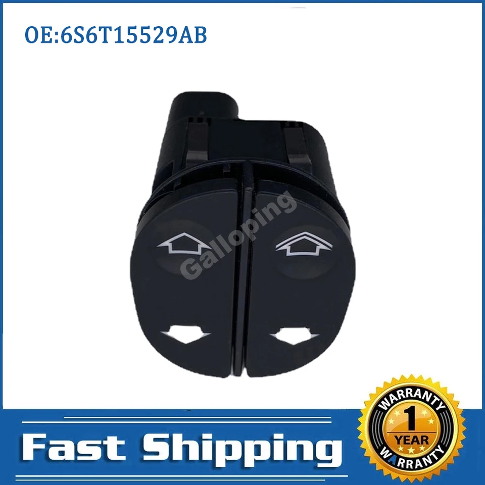 Spínač elektrického regulátora elektrického regulátora okna pre Ford Fiesta Fusion Ka Puma Transit 6S6T14529AB 1459686
