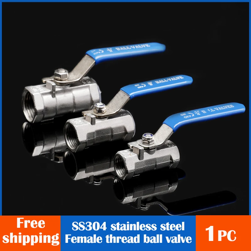 Spínač na vodovodné pripojenie guľôčkového ventilového ventilu Ženská závitová z nehrdzavejúcej ocele Faucet SS304 BSPT 1/4 