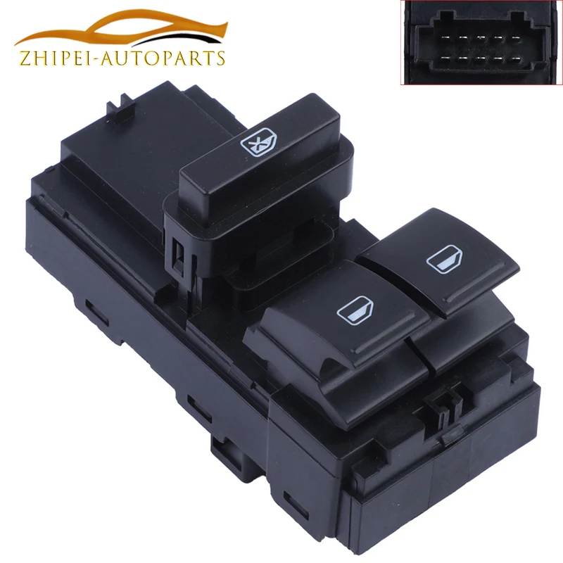 Spínač ovládacieho okna Master Power Window CAR 6RU959858B 6RU959858B9B9 6RU959858C9B9 pre VW Polo Vento