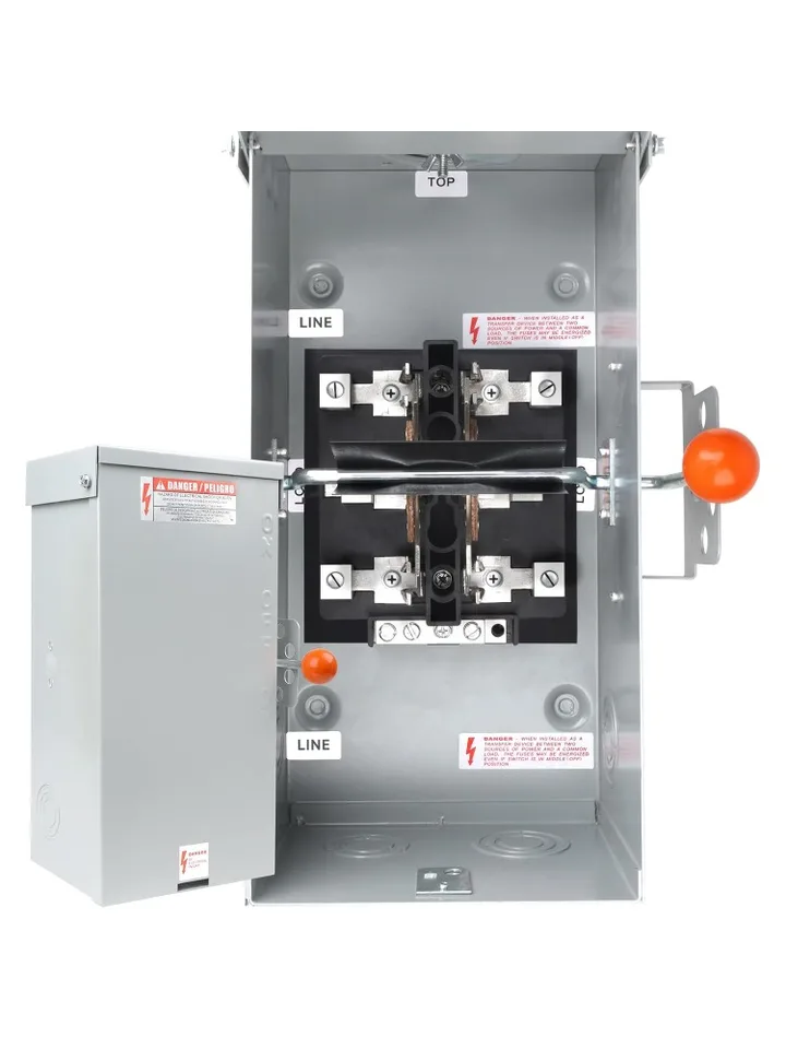 Spínač prenosu generátora 100A, 24000 W všeobecný bezpečnostný spínač s dvojitým hodom, 120/240-volt prenosový spínač, silnejšia stabilita