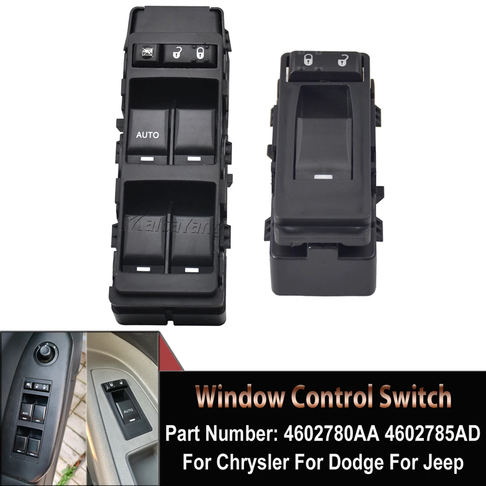 Spínač riadenia okna predný ľavý elektrický regulátor tlačidla pre Jeep Compass Chrysler 200 300 Sebring Dodge Avenger