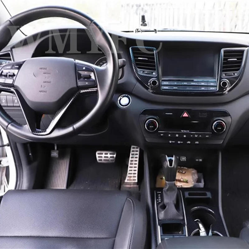 Spínač tlačidla na spínač tlačidla na panel Ac Dashboard AC Cover Súprava ABS ABS Doplnky Interiérová súprava pre Hyundai Tucson 2015-2018