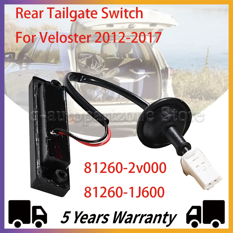 Spínač zadného spínaču automobilu pre vydanie zadných dverí pre spínač pre vydanie zadných dverí pre Hyundai Veloster 2012-2017 Hatch Button Trunk Latch 81260-2v000/1J600