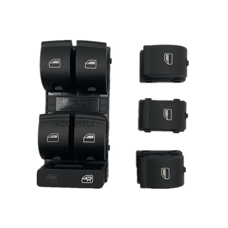 Spínače hlavných okien v pravom pravom prednom pravom napájaní pre Audi A4 S4 B6 2003- B7 SEAT EXEO 8E0959851 8E0959855
