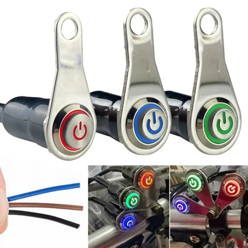 Spínače motocykla Zapnuté+vypnuté riadidlá Montáž hliníková zliatina vodotesná 12V LED hmlové svetlá LAMPS
