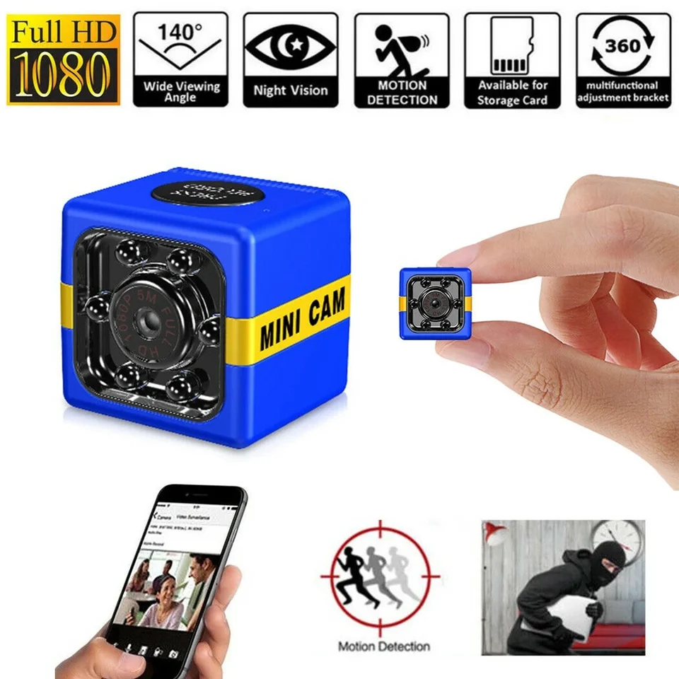 SQ11 Mini Camera HD 1080p Nočné videnie videokamer cook car dvr cam infračervený video rekordér Sport Safety Security Digitálny fotoaparát