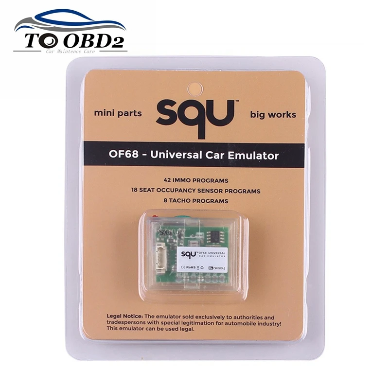 Squa 68 Univerzálny emulátor Squator z 80 emulátor Mini diely veľké diela podporuje immo/obsadenie sedadiel pre viac značiek automobilov