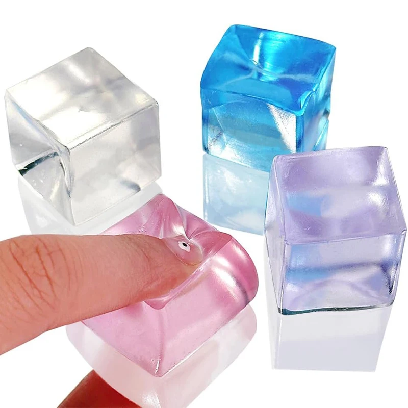 Squishy Ice Cube Fidget Hračky pre úzkosť ADHD anti stres Squeeze Balls Deti a dospelí Dekompresia Party uprednostňuje darčeky