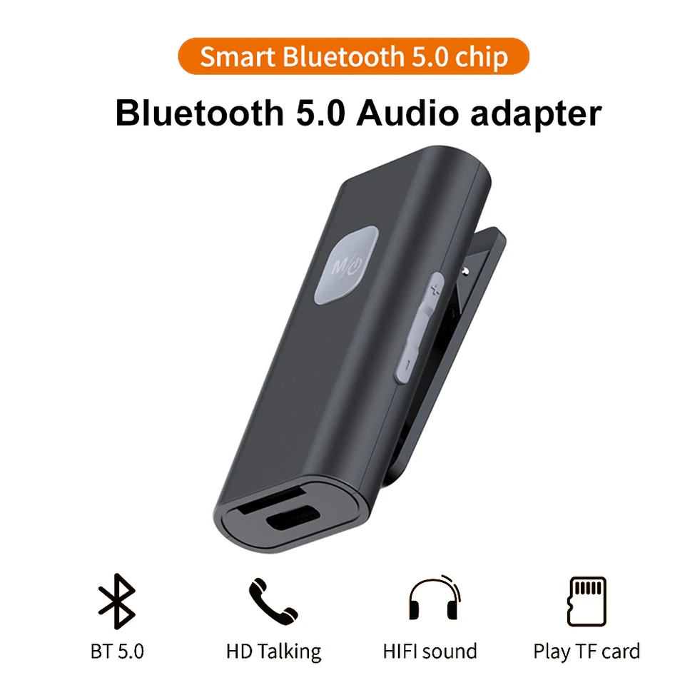 SR11 Bluetooth-kompatibilný 5.0 prijímací adaptér Podpora Čítanie podpory TF karta