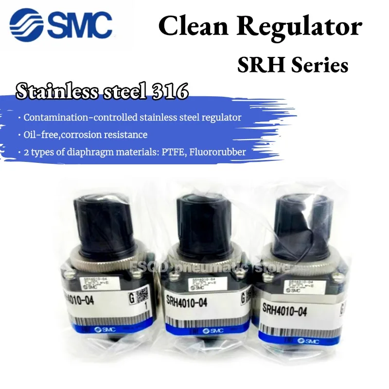 SRH3110 SRH3111 SRH4000 SRH4010 SRH3000 SRH3010-01 02 03 04-R-X238 Nerezová oceľ 316 čistý regulátor SRH pneumatický nástroj