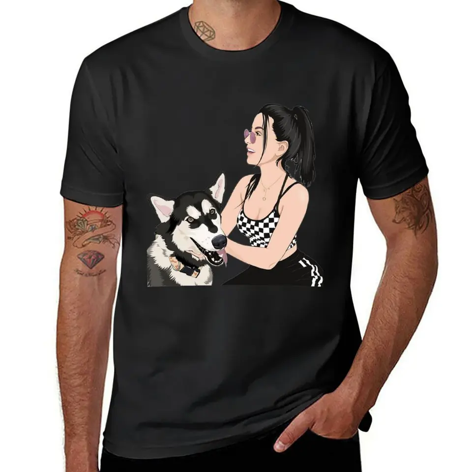 ssssniperwolf Essential T-Shirt Plain Boys Animal Print Blacks T košele pre mužov