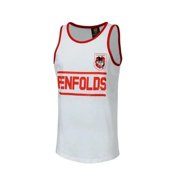 St. George Illawarra Dragons Retro Training Singlet Rugby Jersey Veľkosť S-3xl
