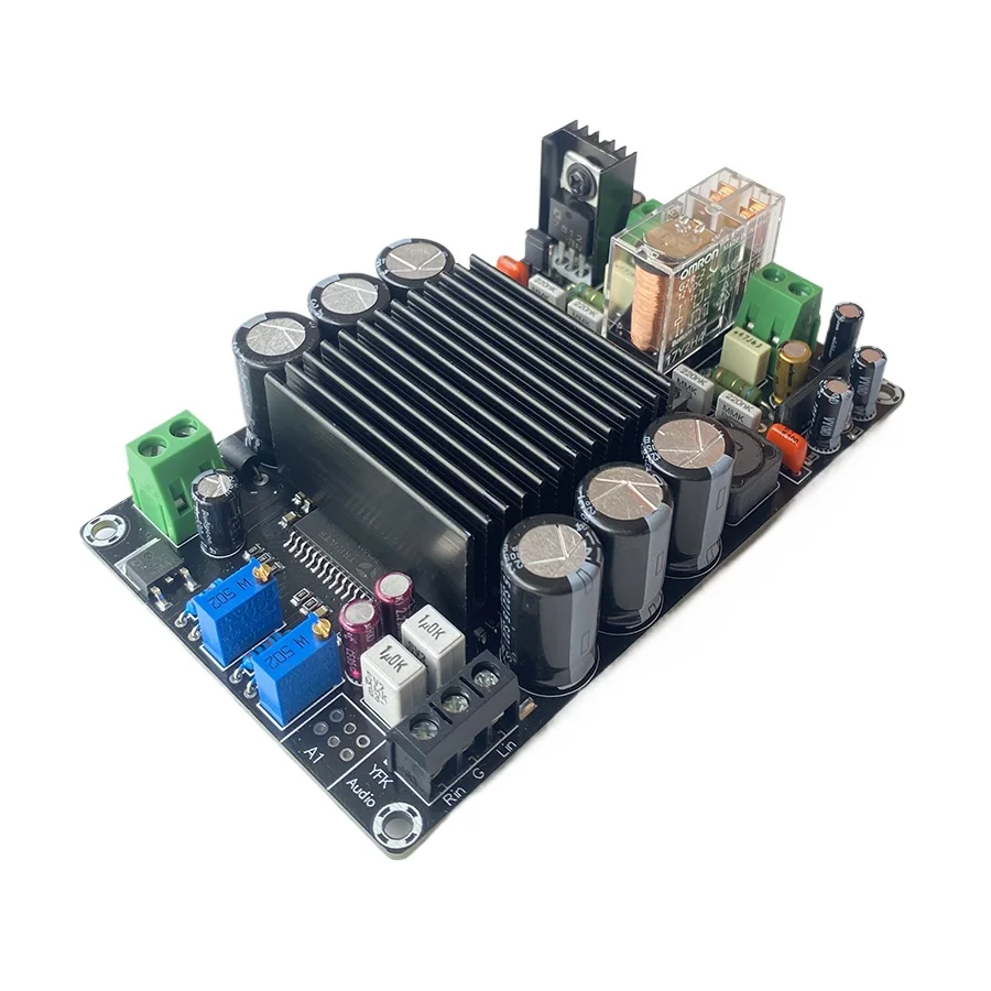 STA508 trieda D Digitálny výkonový zosilňovač stereo 80W*2 zosilňovač HIFI s ochranou relé DC12V-30V