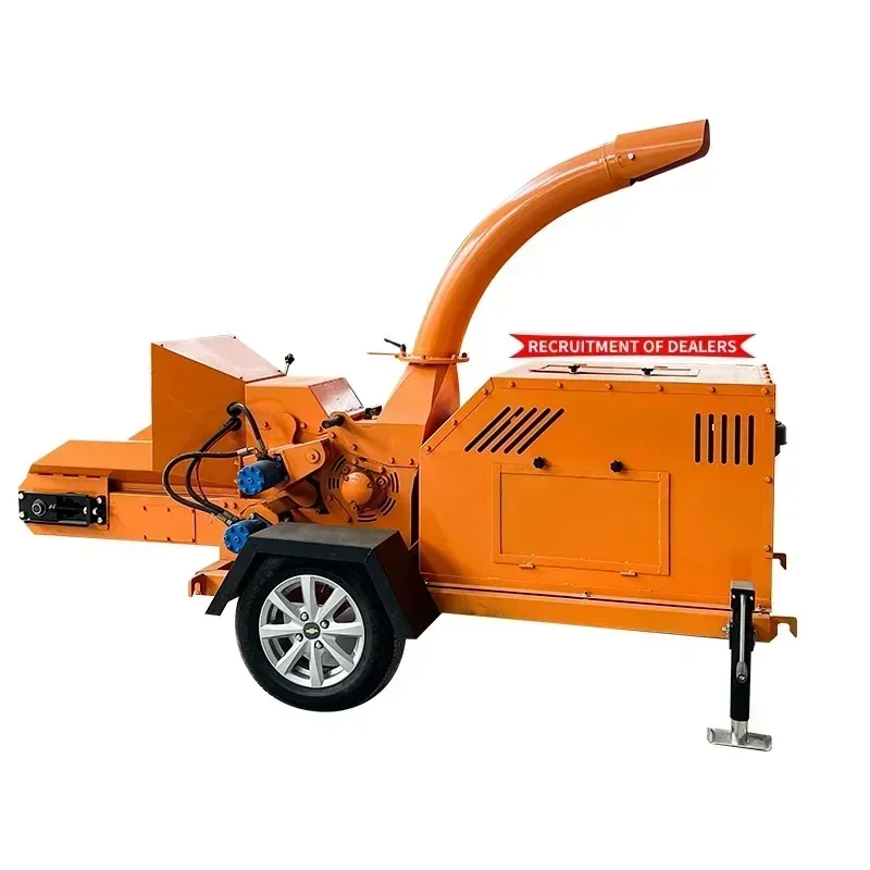 Stacionárny disk drevený čipper Crusher Chipper 15HP na predaj stromový dieselový motor Drevené stroj