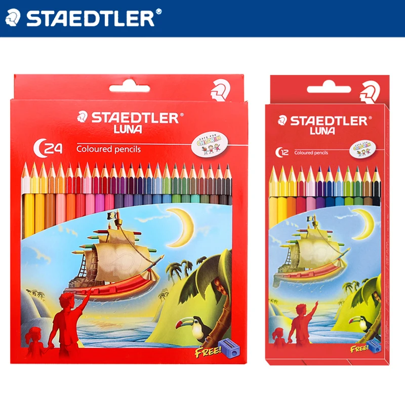 Staedtler 12/24 Farba ceruzka Sada Voda Rozpustná farebná ceruzka 136 C12 Profesionálne maľba umenie Farba Farba Olovo