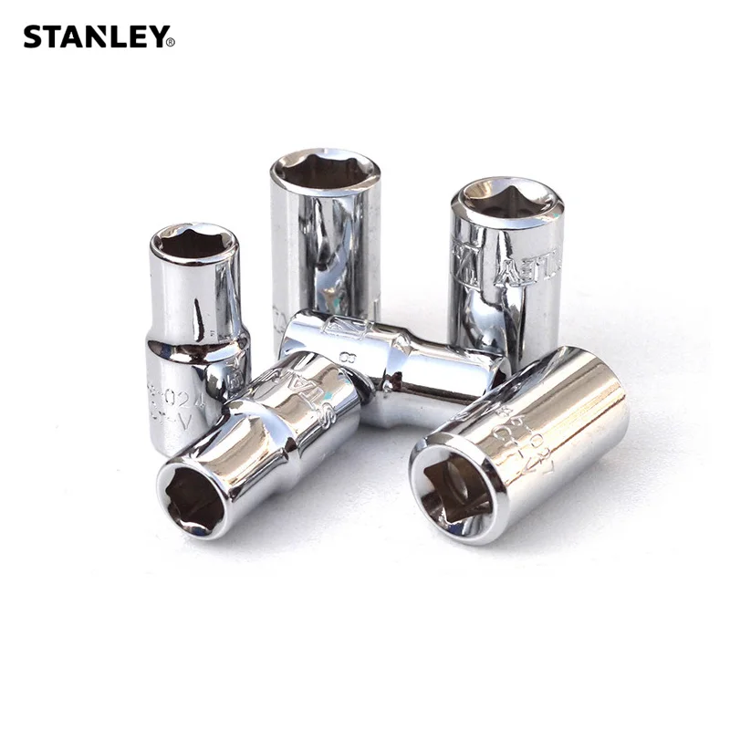 Stanley 1-PCS 1/4 Drive Inch 5/32 3/16 7/32 1/4 9/32 5/16 11/32/3/8 7/16 1/2 Soket Wrench Car Tools Square Imperial 1/4 Socket Socket 1/4