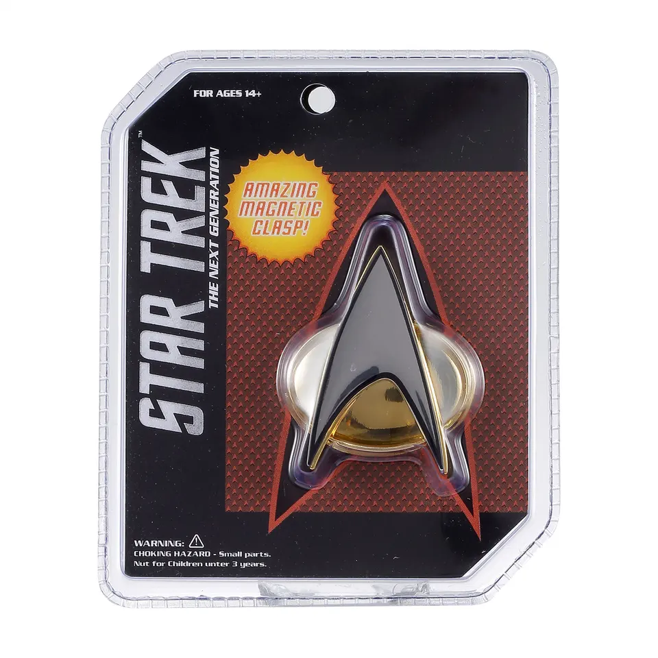 Star Trek Next Generation Costume Magnetic Communicator Odznak Pin-Metal Figure Hračky
