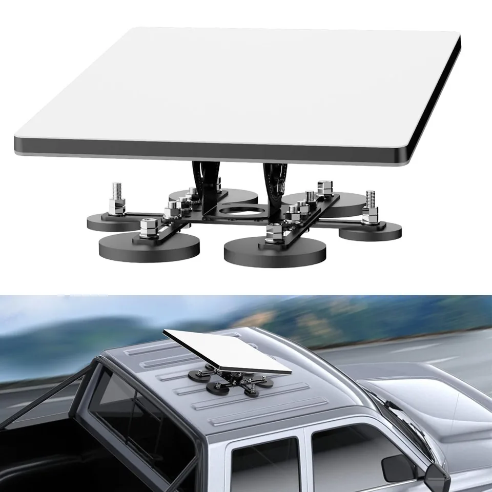 Starlink Mini(V4) Mount 211 pounds 6 Magnetic Roof Starlink Car Mounting Kit Angle-Adjustable Magnets Adapter for RV,Car,Yacht
